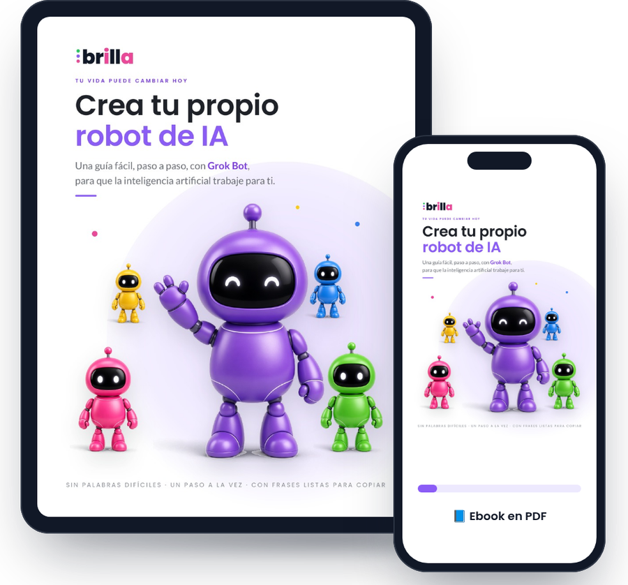 El ebook de brilla en una tableta y un celular